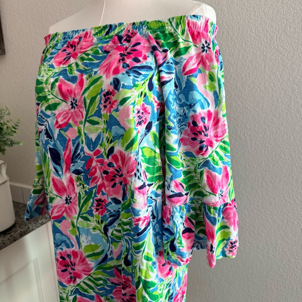 Tropical Off-Shoulder Dress 👗🏝️ - Picture 13 of 17